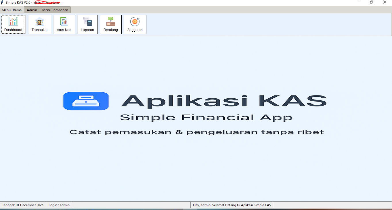 Tampilan Simple KAS 1