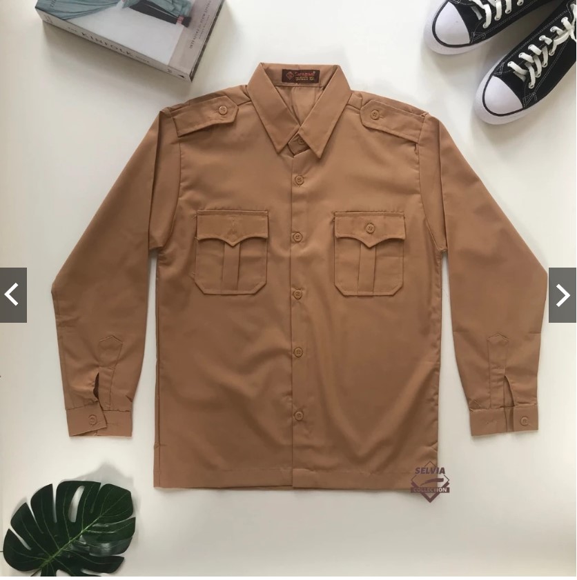 BAJU SERAGAM PRAMUKA PANJANG KANTONG ATAS