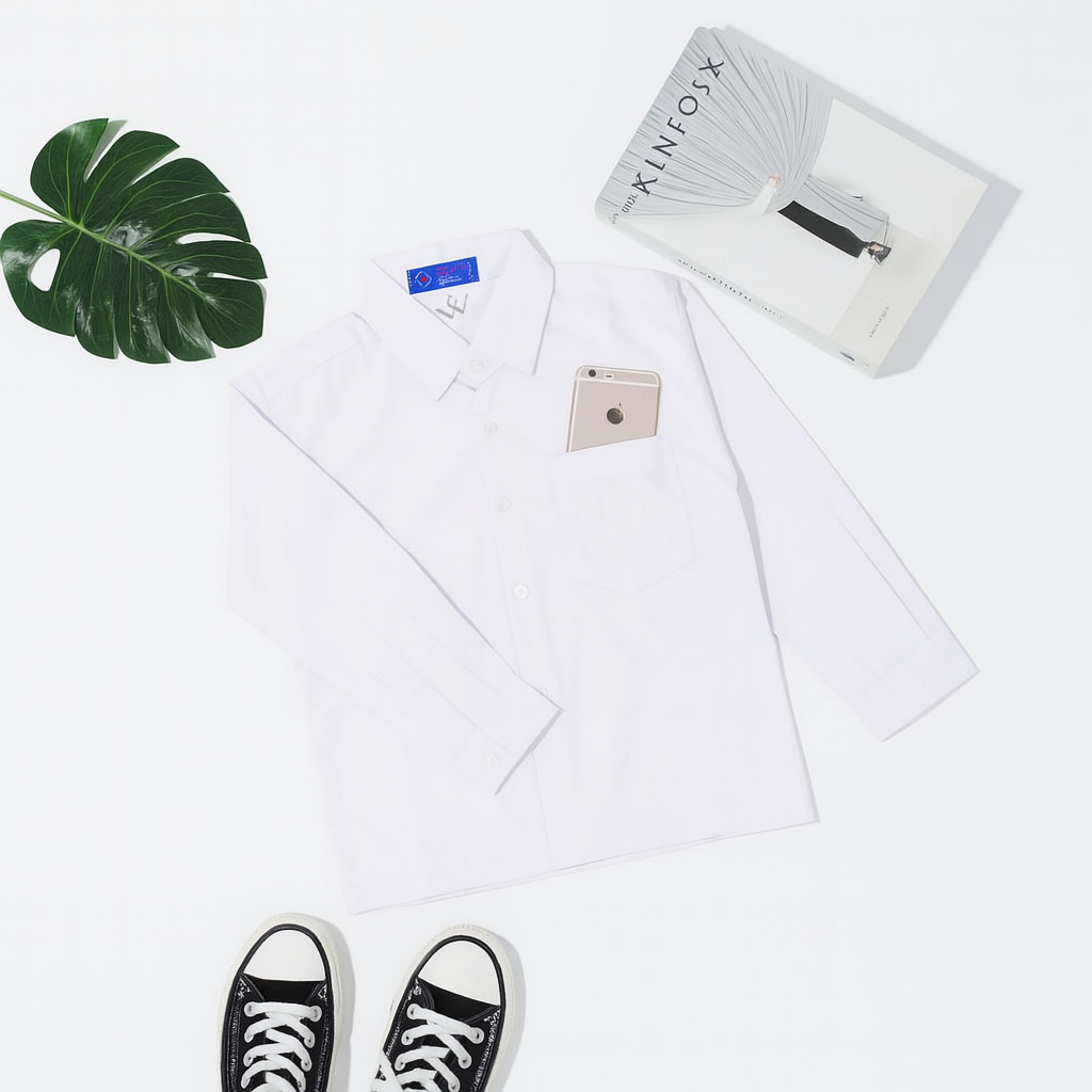 BAJU PUTIH PANJANG POLOS