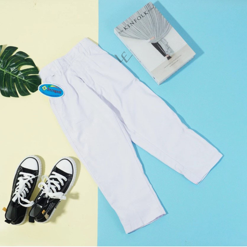 Celana PUTIH Panjang KARET