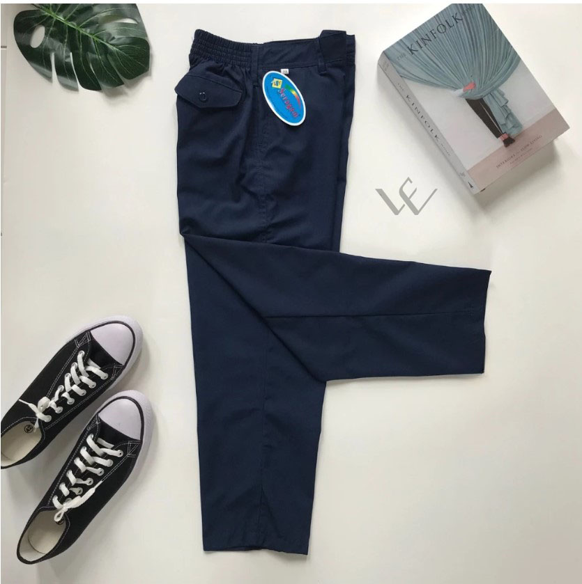 Celana BIRU Panjang KARET