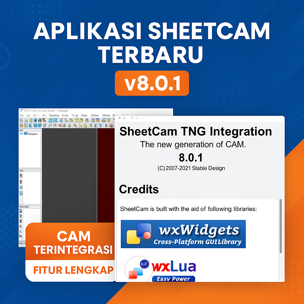 APLIKASI SHEETCAM v9 NEW