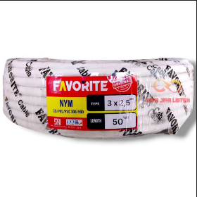 KABEL FAVORITE 3 X 2.5  (50 YARD) ECERAN PER-METER